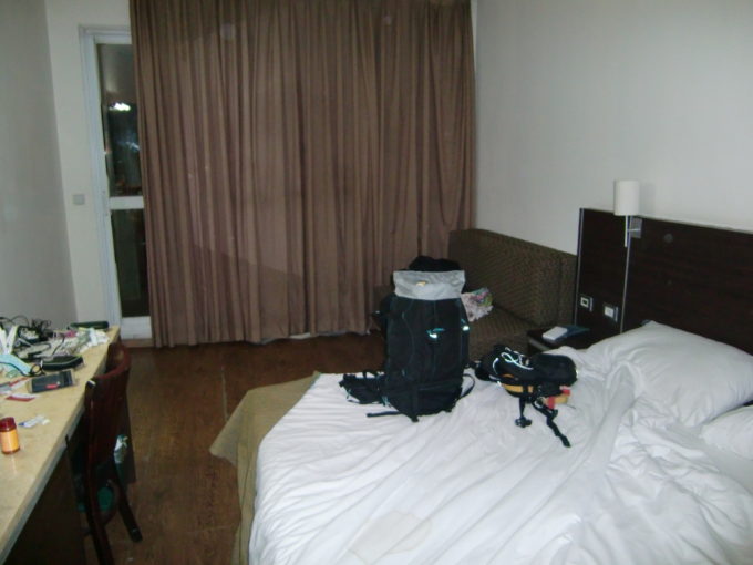 エイラットで宿泊したホテル寝室の光景